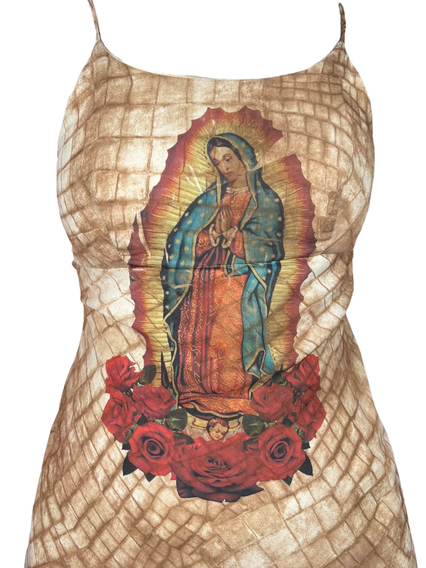 Virgen De Guadalupe Snakeskin Dress - XS/S