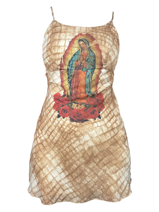 Virgen De Guadalupe Snakeskin Dress - XS/S