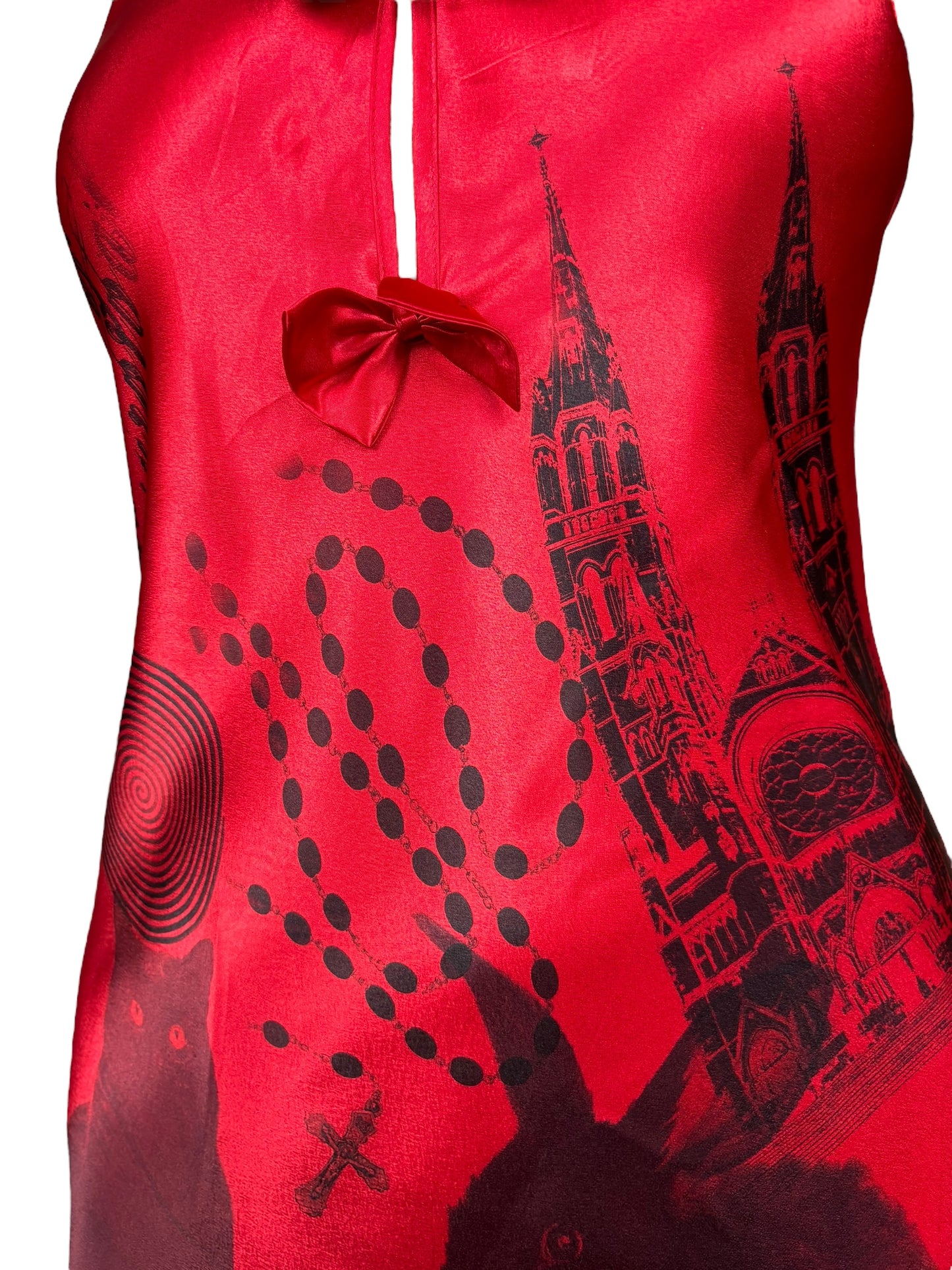 It's a Matter of Survival Red Coquette Slip Dress - M/L