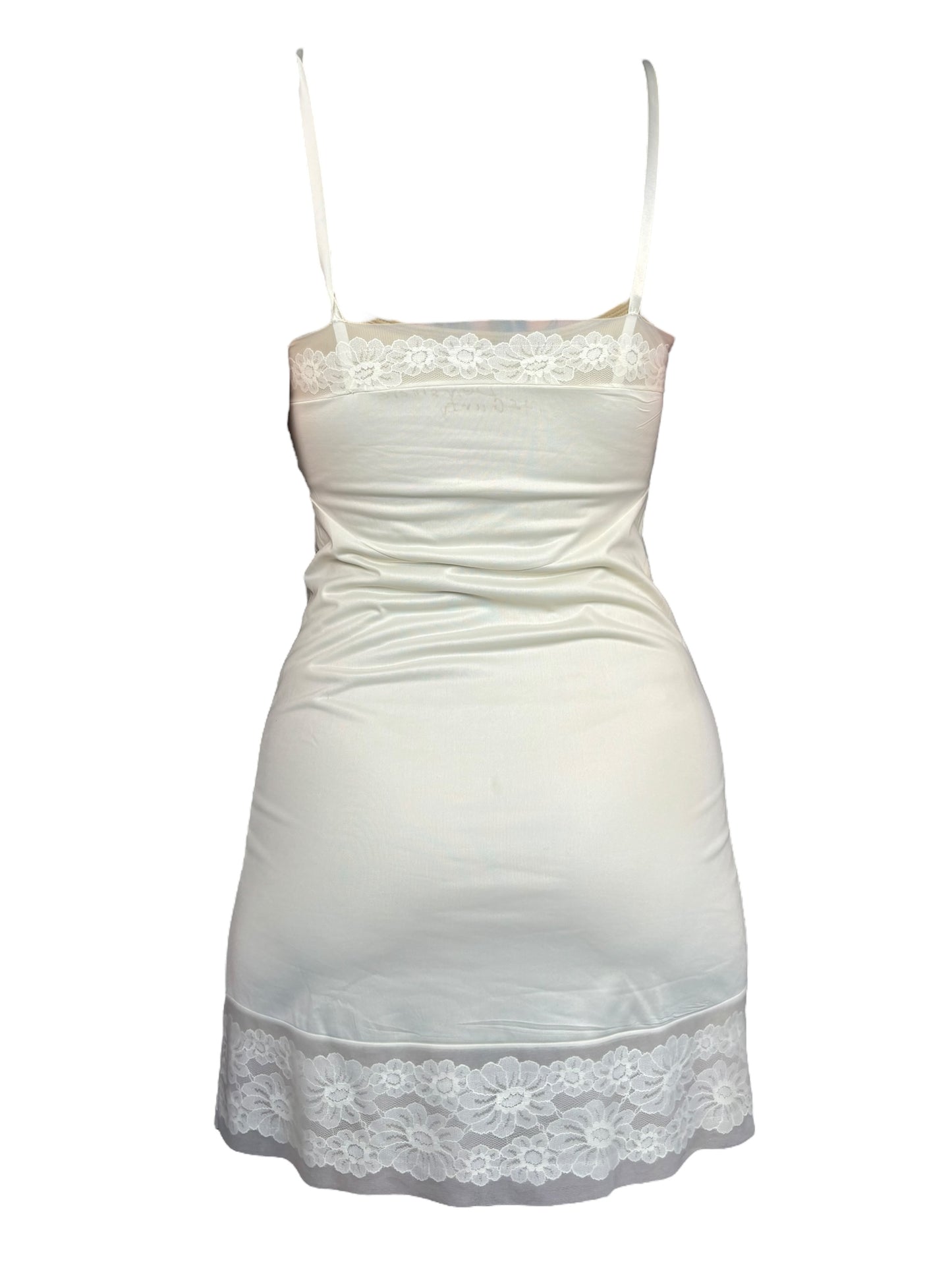 Statues Ivory Slip Dress - S