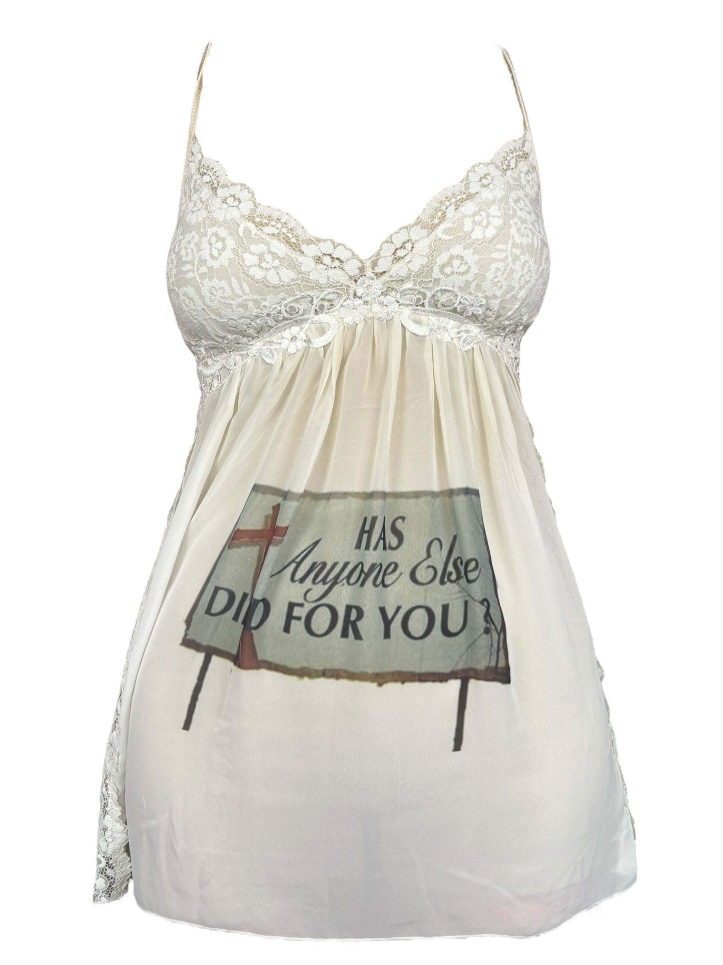 Has Anyone Else Died For You? Babydoll  Lace Mini Dress - M/L