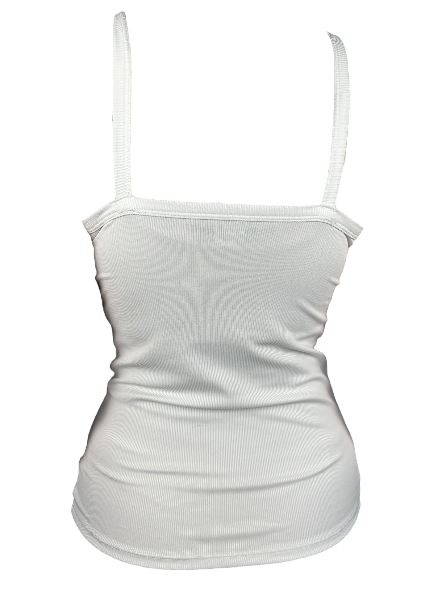 Brainrot White Ribbed Tank - S/M