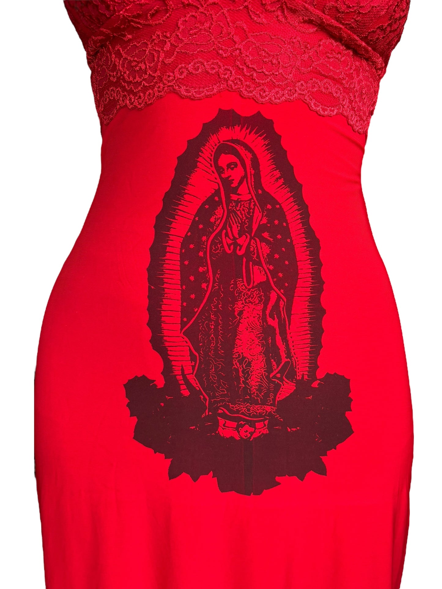 Virgen's Demise Stretchy Red Dress - S