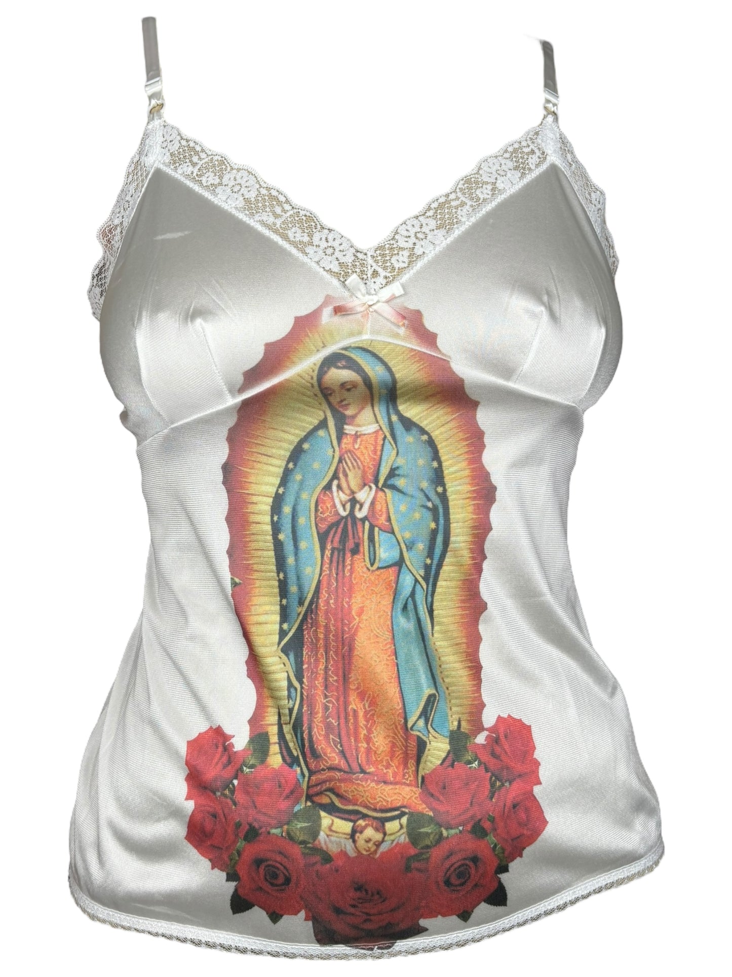 Virgen De Guadalupe Lace Slip Tank - M/L