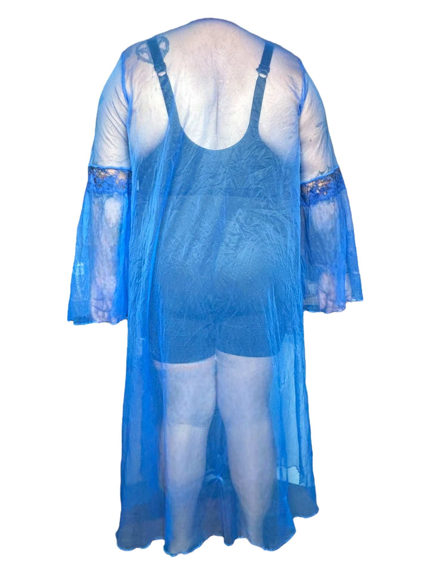 Blue Virgen de Guadalupe Nightie - 3X/4X/5X