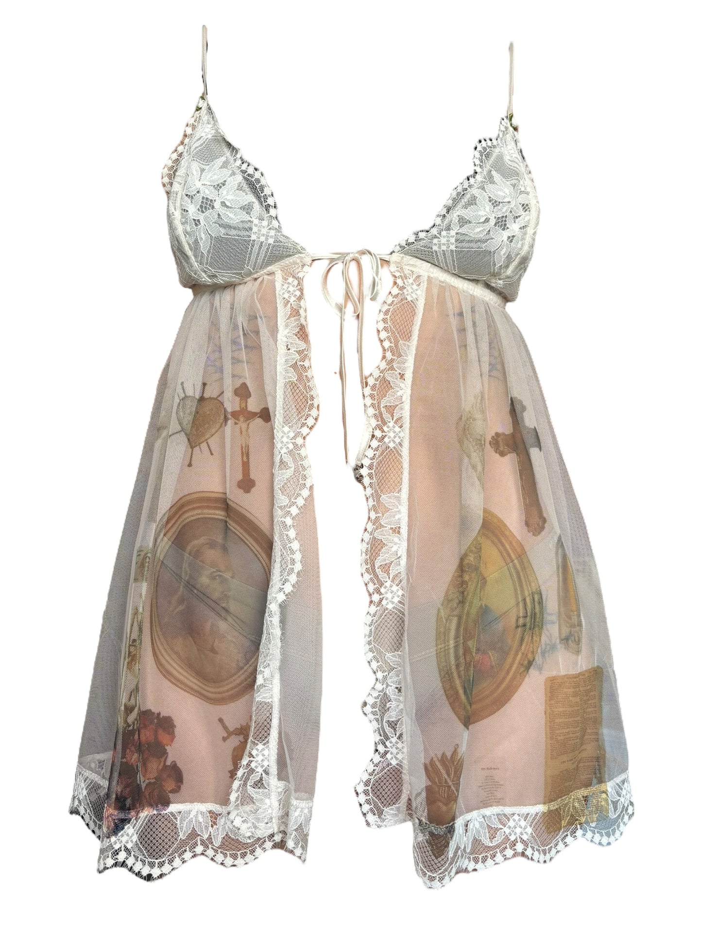 Catholic Girl Sheer Babydoll Tank - M/L