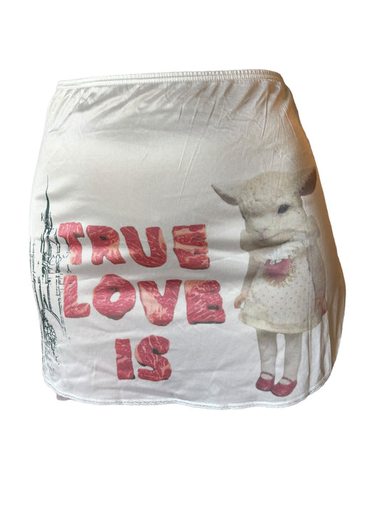True Love Is Meat Mini Skirt- XS