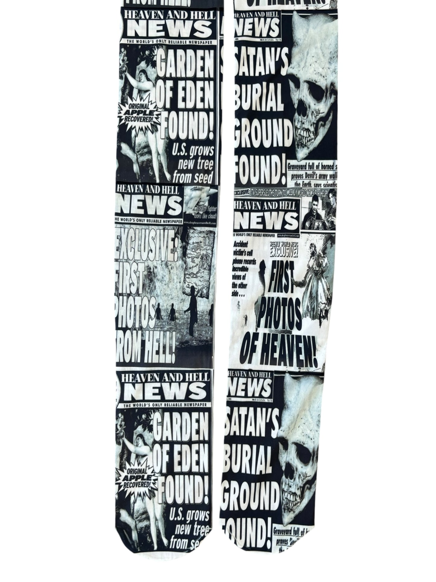 Heaven and Hell Tabloid Tights *PRE-ORDER*