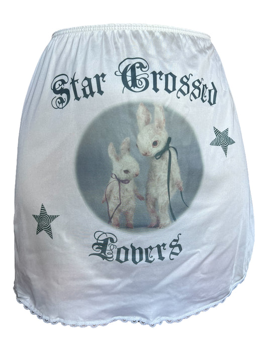 Star Crossed Bunnies MIni Skirt - L