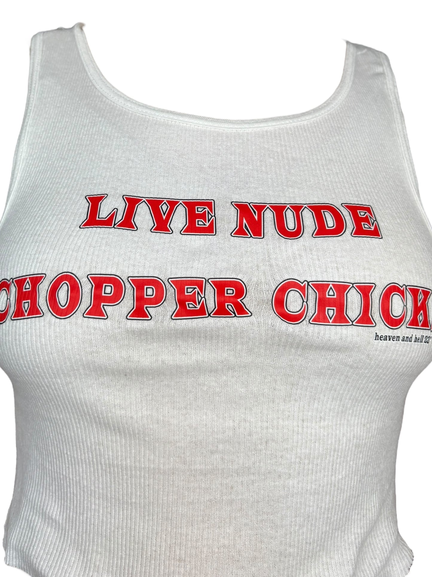 Live Nude Chopper Chicks tank  - M