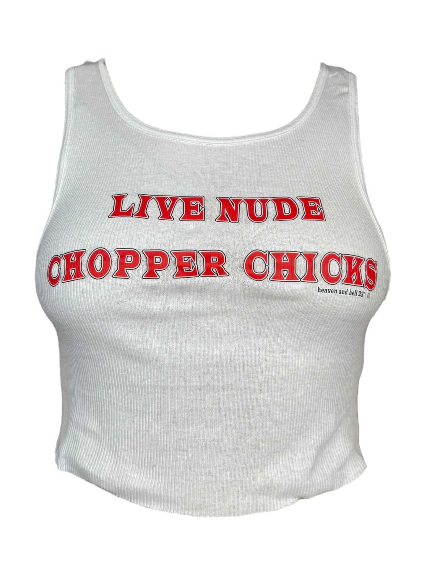 Live Nude Chopper Chicks tank  - M