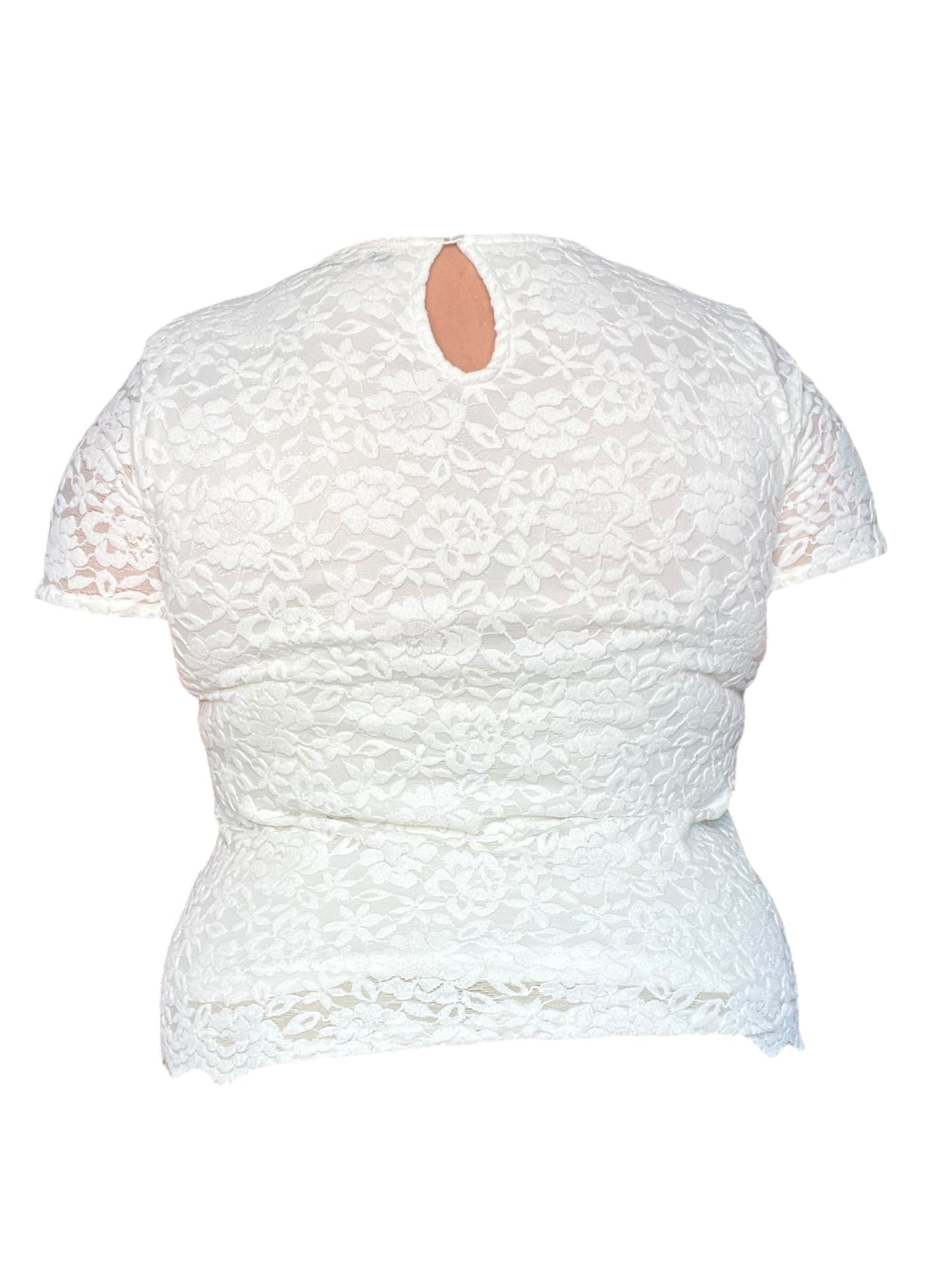 Bird Whisper Lace Top - 2X