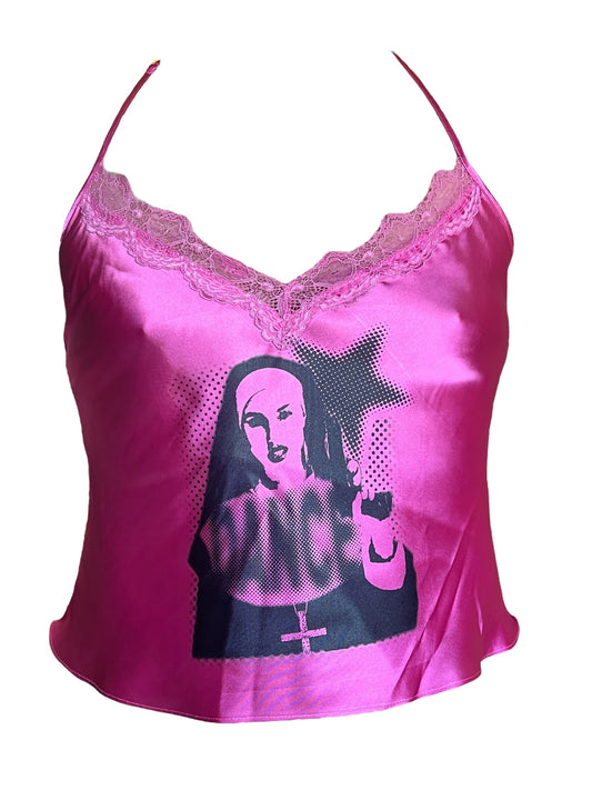 Nun Of Your Business Pink Tank - XL