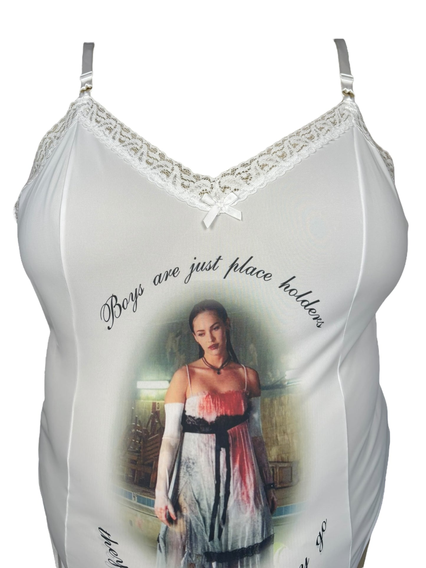 Jennifer's Body White Slip Tank - 2X/3X