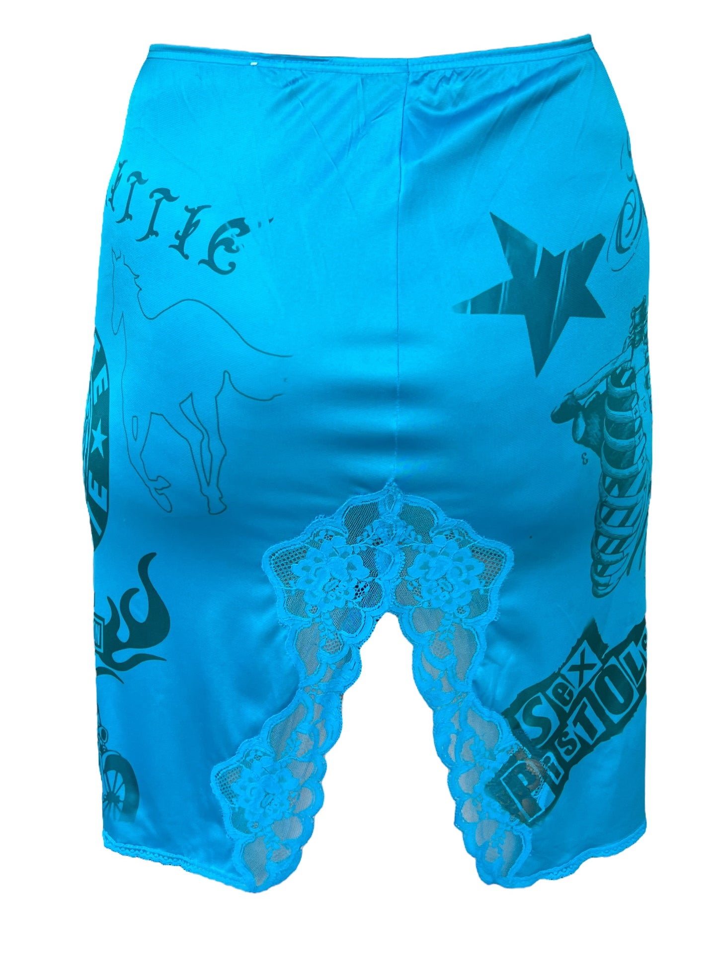 Tattoo Blue Skirt - XS