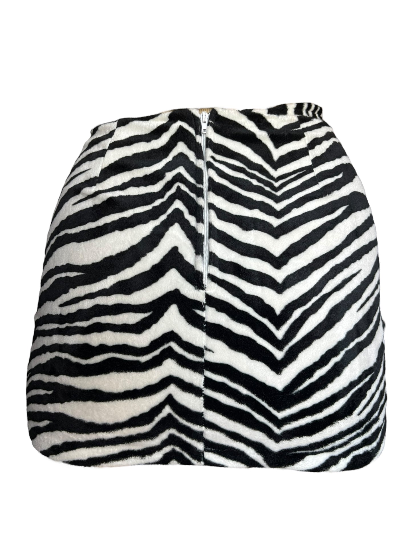 Vintage Zebra Mini Skirt - XS