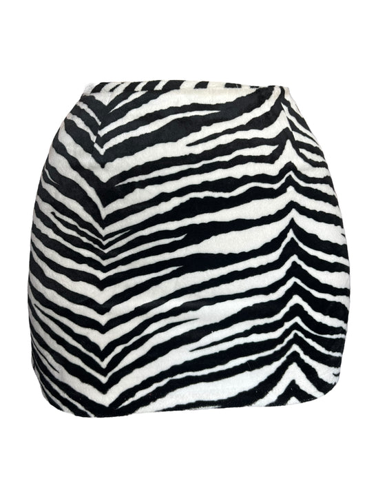 Vintage Zebra Mini Skirt - XS