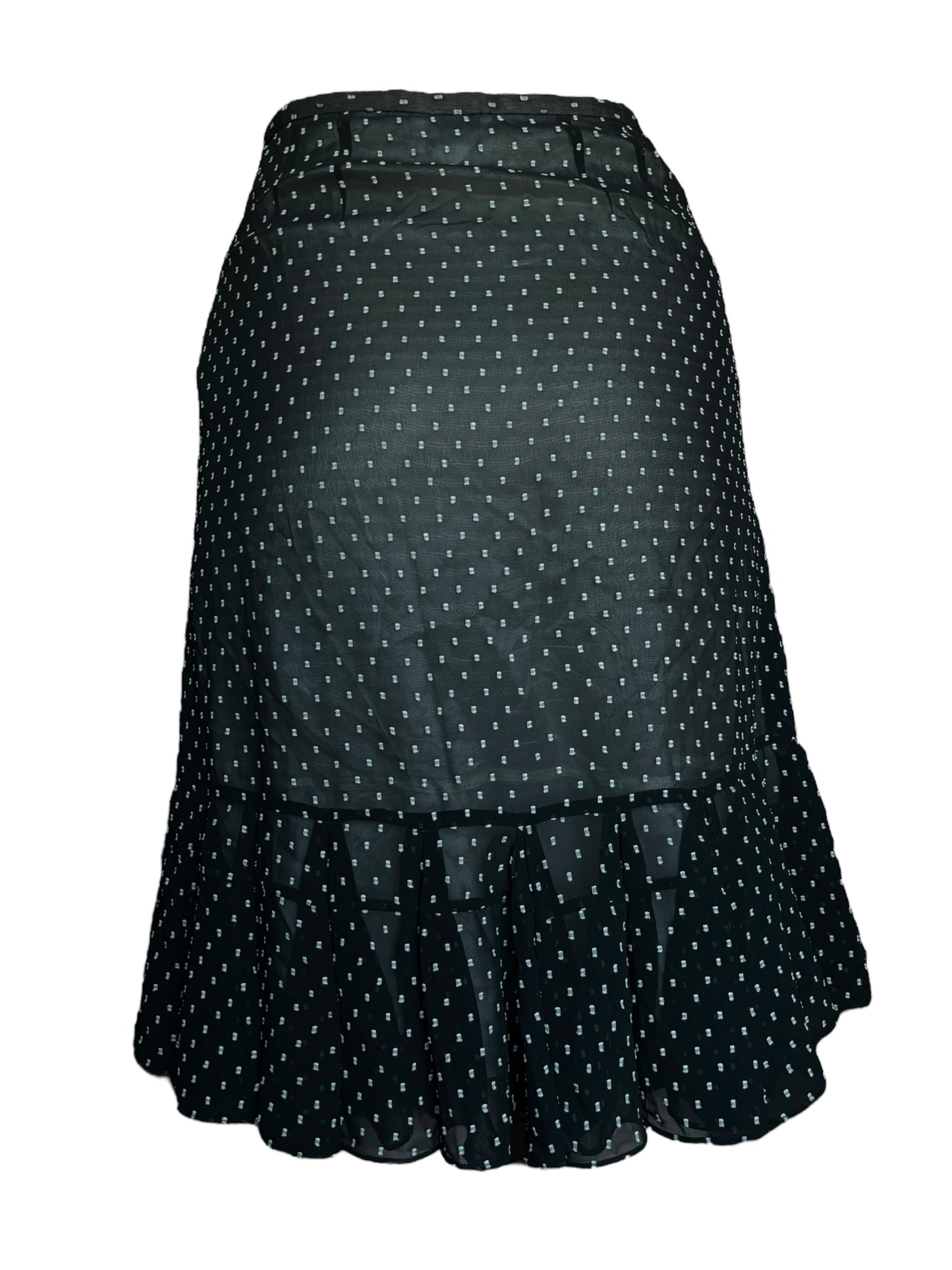 Vintage Polka Dot Midi Skirt - S