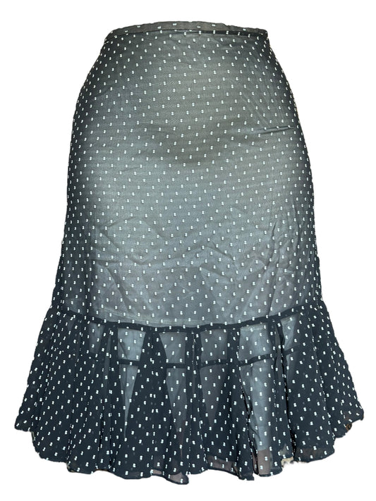 Vintage Polka Dot Midi Skirt - S